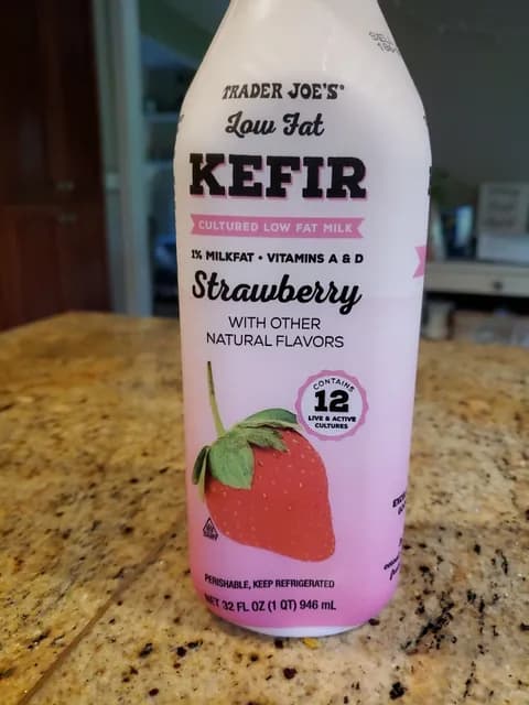 Trader Joe'S Low Fat Kefir Strawberry