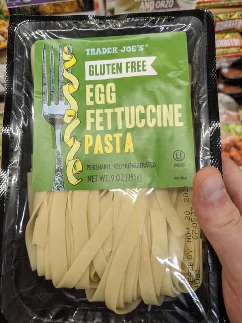 Is it Alpha Gal Friendly? Trader Joe's Gluten Free Egg Fettuccine Pasta