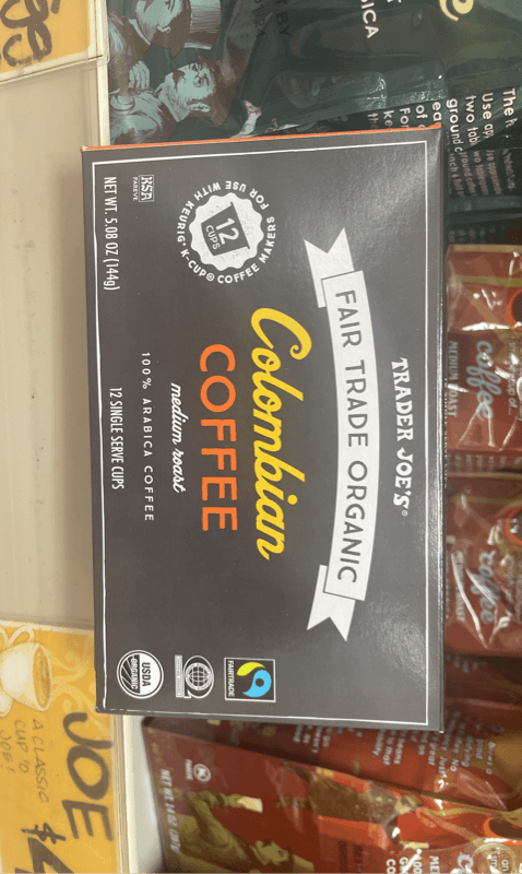Trader Joe'S Colombian Coffee Medium Roast 100% Arabica Coffee