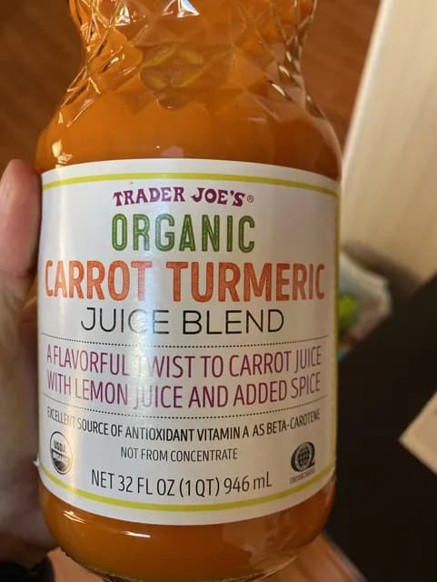 Trader Joe'S Organic Carrot Turmeric Juice Blend