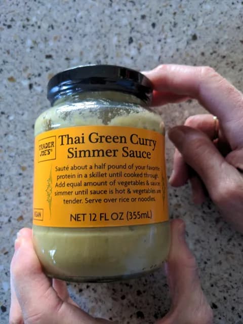 Is it Low FODMAP? Trader Joe's Thai Green Curry Simmer Sauce