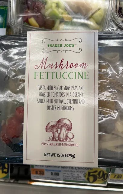 Is it Sesame Free? Trader Joe's Mushroom Fettuccine