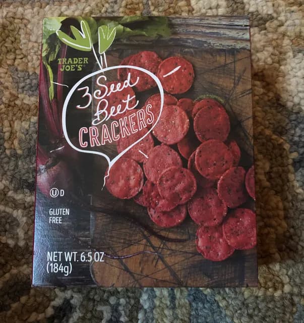 Is it Nutmeg Free? Trader Joe's 3 Seed Beet Crackers