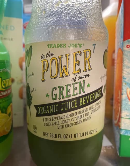 Trader Joe'S To The Power Of Seven Green Organic Juice Beverage