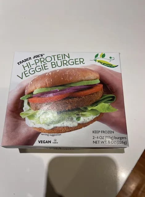 Is it Low FODMAP? Trader Joe's Hi-protein Veggie Burger