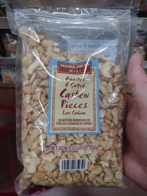 Trader Joe'S Roasted & Salted Cashew Pieces Low Sodium