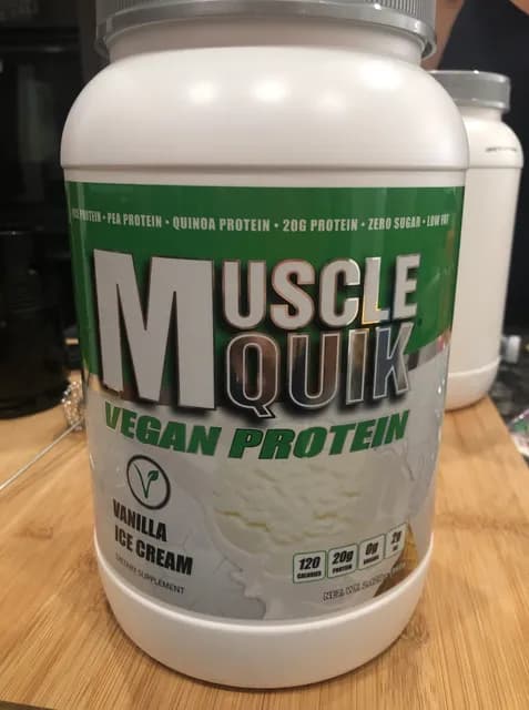 Muscle Quik Vanilla Ice Cream Vegan Protein