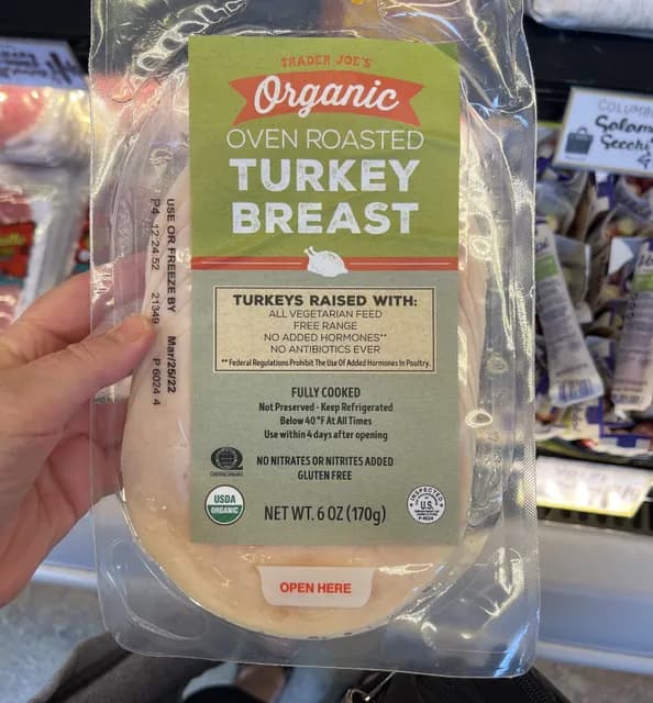 Is it Corn Free? Trader Joe's Organic Oven Roasted Turkey Breast