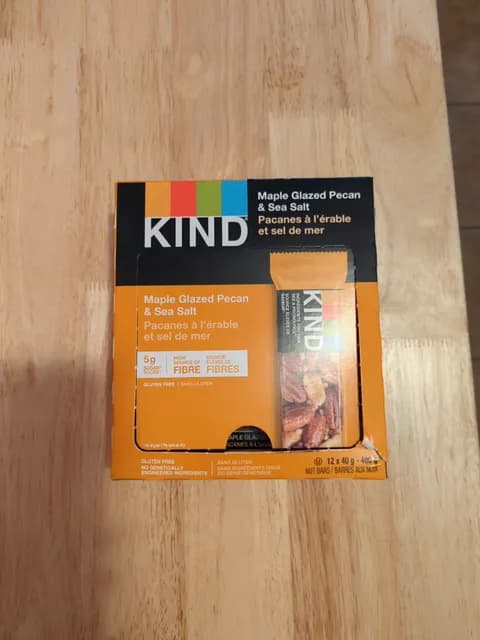 Kind Maple Glazed Pecan & Sea Salt Nut Bars