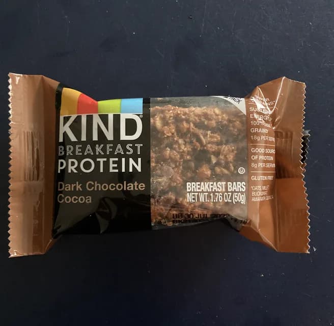 Kind Dark Chocolate Cocoa Breakfast Protein Bars