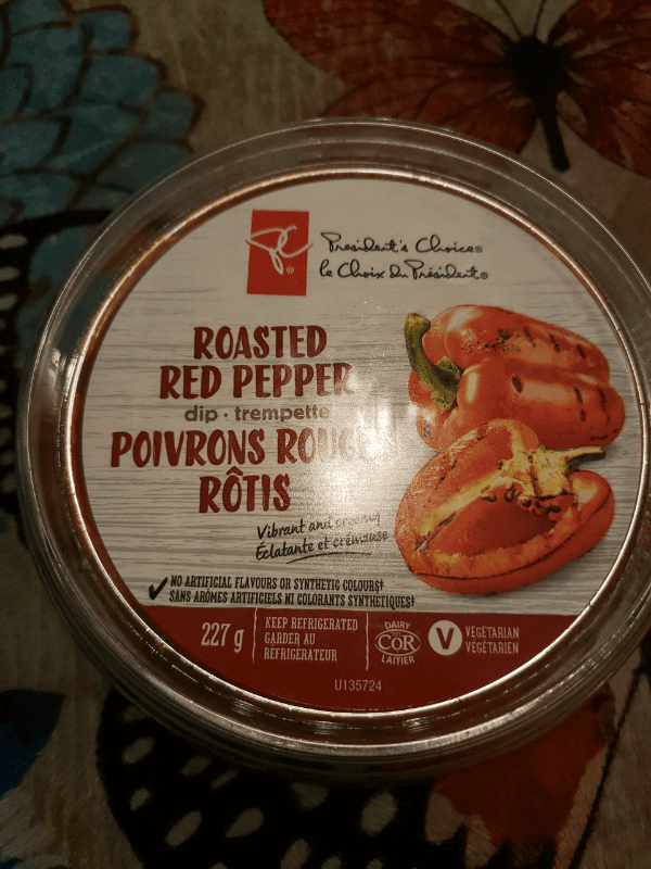 President'S Choice Roasted Red Pepper Dip