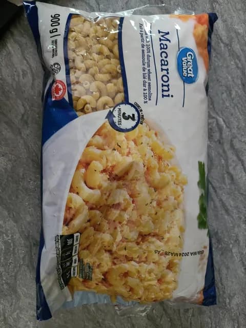 Great Value Macaroni