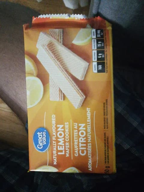 Great Value Lemon Wafer Cookies
