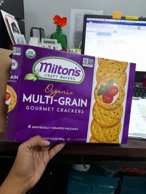 Milton'S Craft Bakers Organic Multi-Grain Gourmet Crackers
