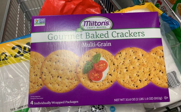 Milton'S Craft Bakers Gourmet Baked Crackers, Multi-Grain