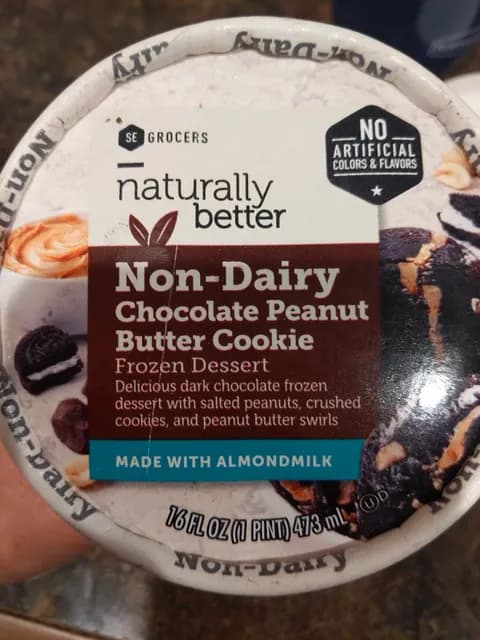 Se Grocers Non-Dairy Chocolate Peanut Butter Cookie  Dessert