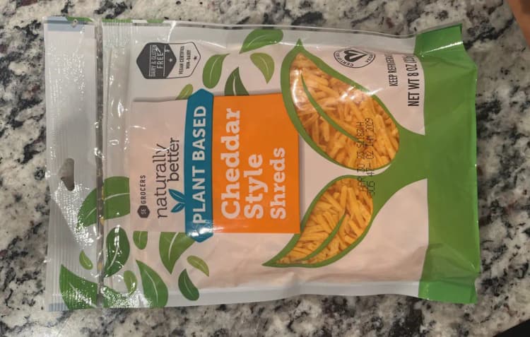 Se Grocers Naturally Better Plant Based Cheddar Style Shreds