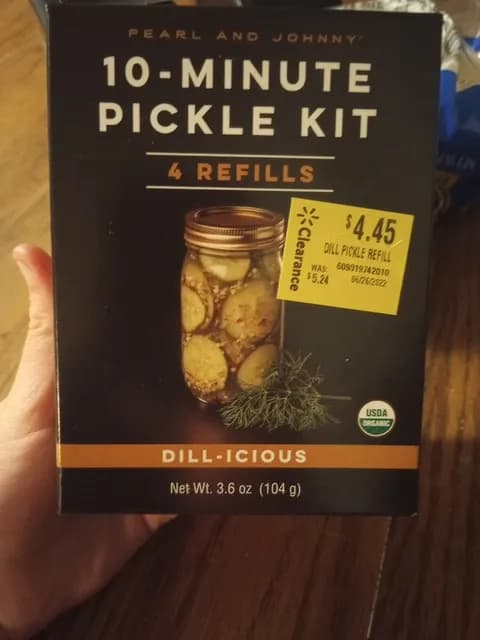 Pearl And Johnny Dill-Icious 10 Minute Pickle Kit 4 Refills