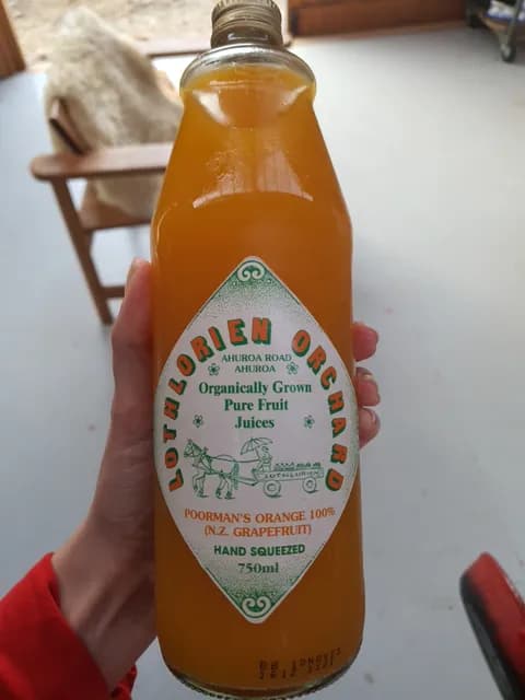 Lothlorien Orchard Poorman'S Orange 100% (N.Z. Grapefruit