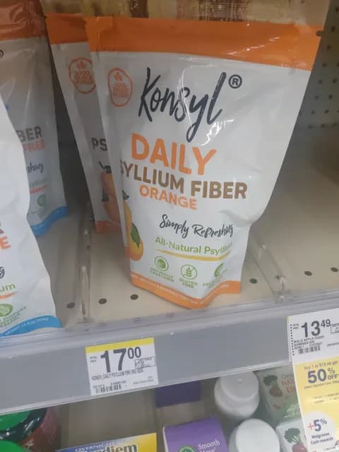Konsyl Daily Psyllium Fiber Orange