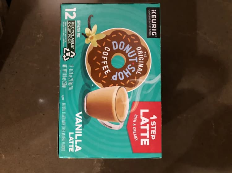 Keurig The Original Donut Shop Coffee Vanilla Latte Beverage Mix