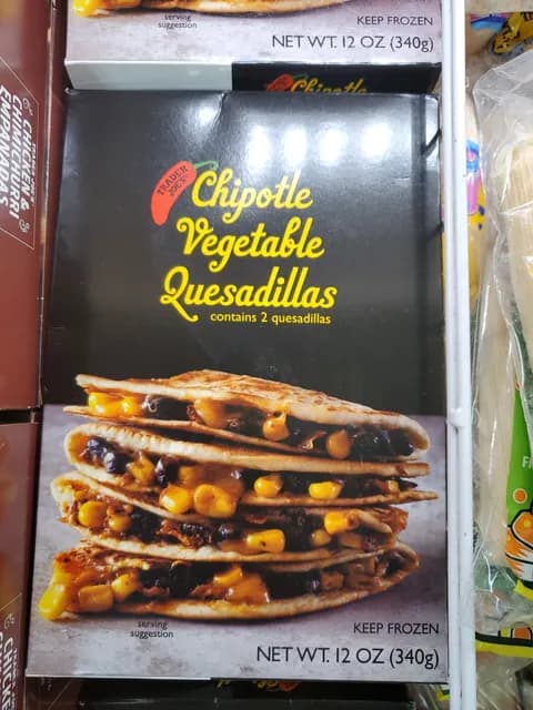 Trader Joe'S Chipotle Vegetable Quesadillas