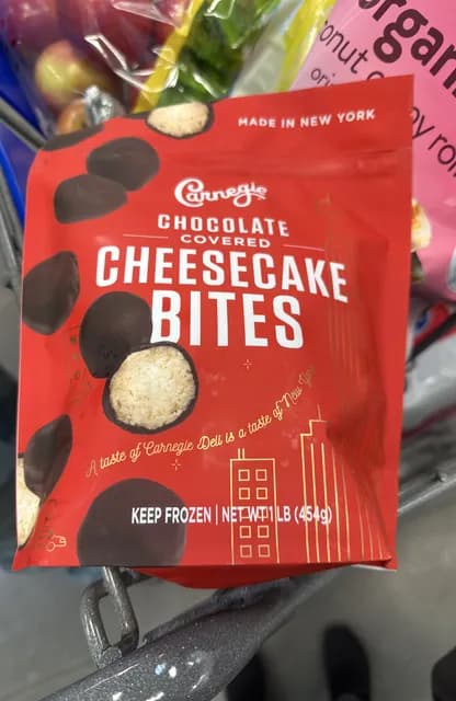 Carnegie Deli Chocolate Covered Cheesecake Bites