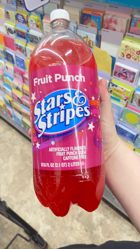Stars & Stripes Fruit Punch Soda
