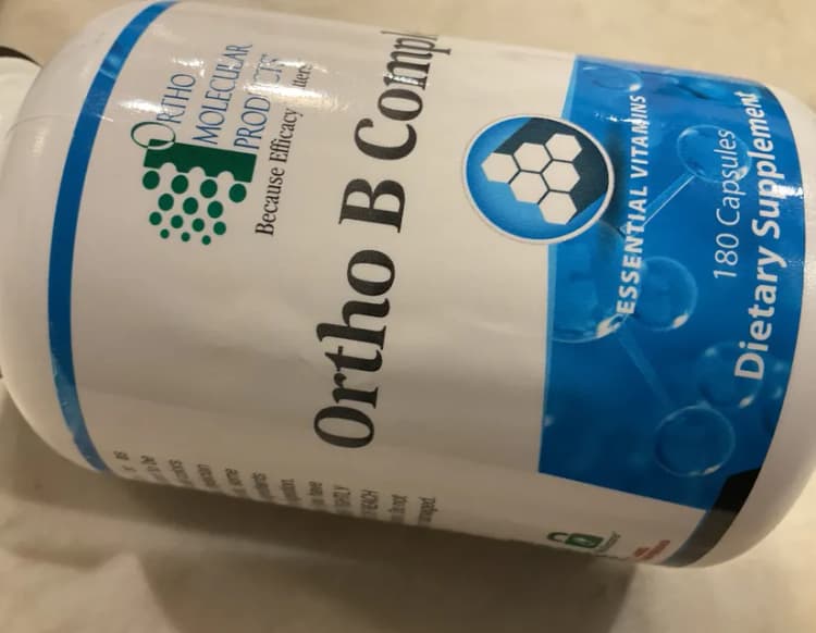 Ortho Molecular Products Ortho B Complex Essential Vitamins 180 Capsules