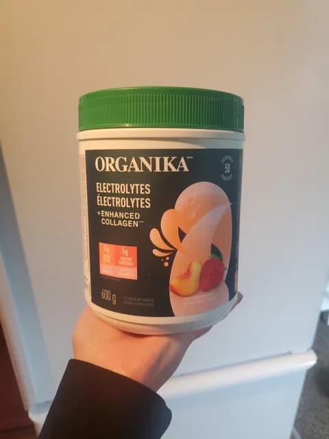 Organika Electrolytes + Enhanced Collagen Juicy Strawberry Peach