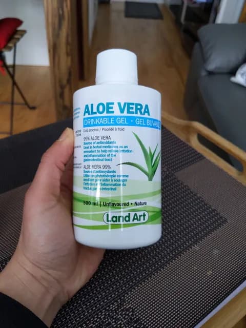 Land Art Aloe Vera Drinkable Gel, Unflavoured