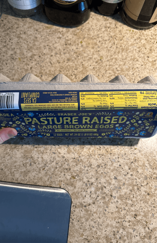 Trader Joe'S Grade A Pasture Raised Large Brown Eggs