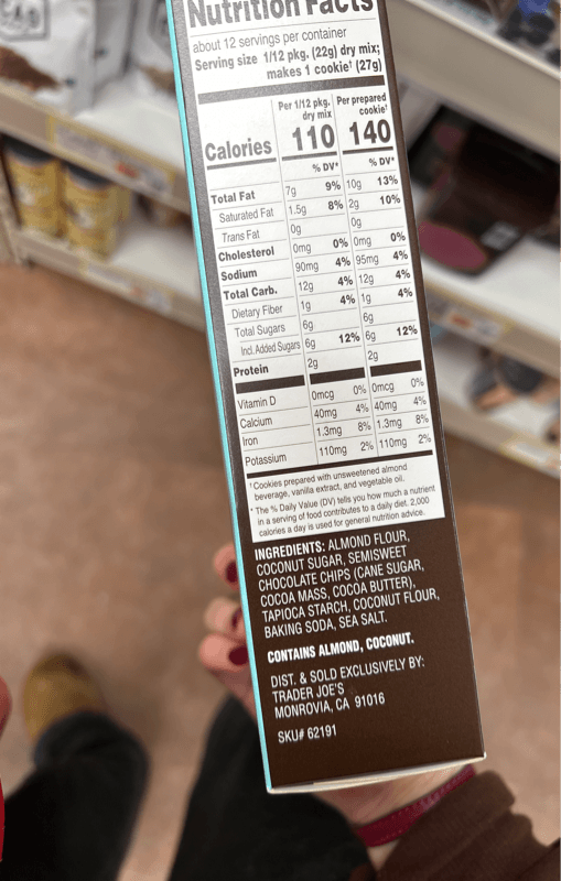 Trader Joe'S Almond Flour Chocolate Chip Cookie Baking Mix