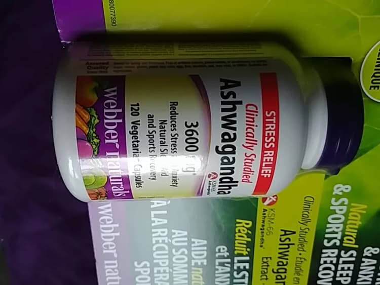 Webber Naturals Ashwagandha 120 Vegetarian Capsules