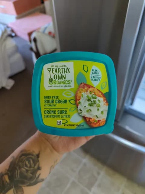 Earth'S Own Organics Plant-Based Dairy Free Sour Cream Alternative