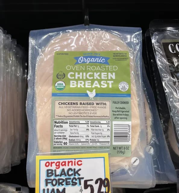 Trader Joe'S Organic Oven Roasted Chicken Breast