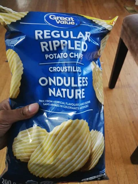 Great Value Regular Rippled Potato Chips