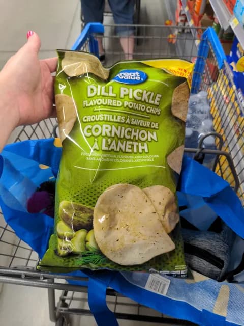 Great Value Dill Pickle Flavoured Potato Chips