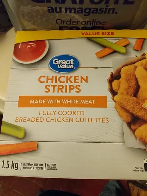 Great Value Chicken Strips Made With White Meat