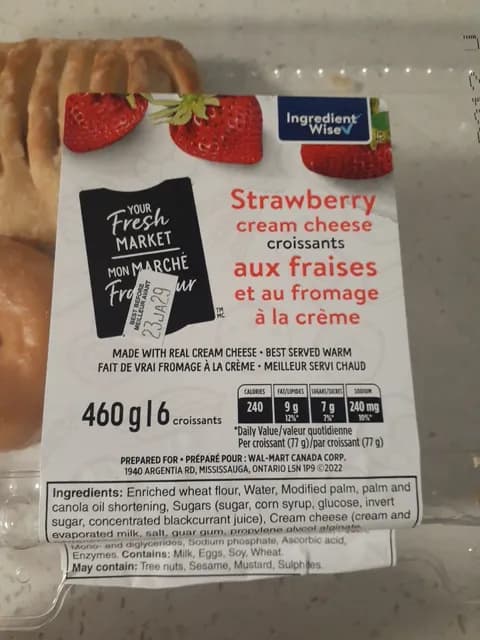 Your Fresh Market Strawberry Cream Cheese Croissants