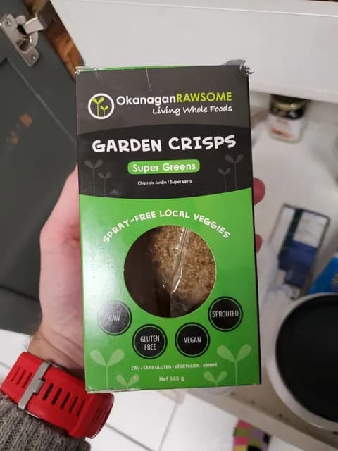 Okanagan Rawsome Super Greens Garden Crisps