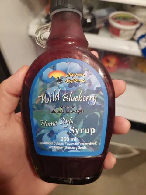 Algoma Highlands Wild Blueberry Home Style Syrup