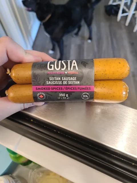 Gusta Plant-Based Smoked Spices Seitan Sausage