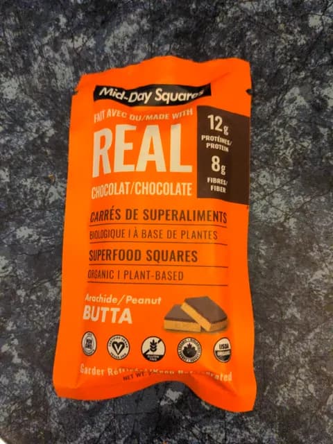 Mid-Day Squares Real Chocolate Superfood Squares Butta