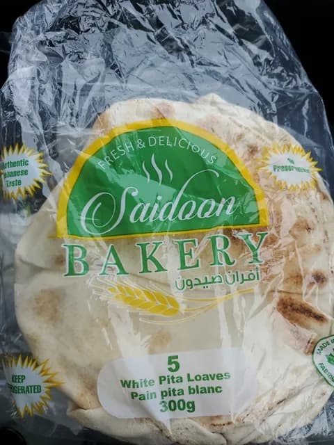 Saidoon Bakery White Pita Loaves