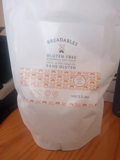 Breadables Gluten Free Wholemeal Roti Flour