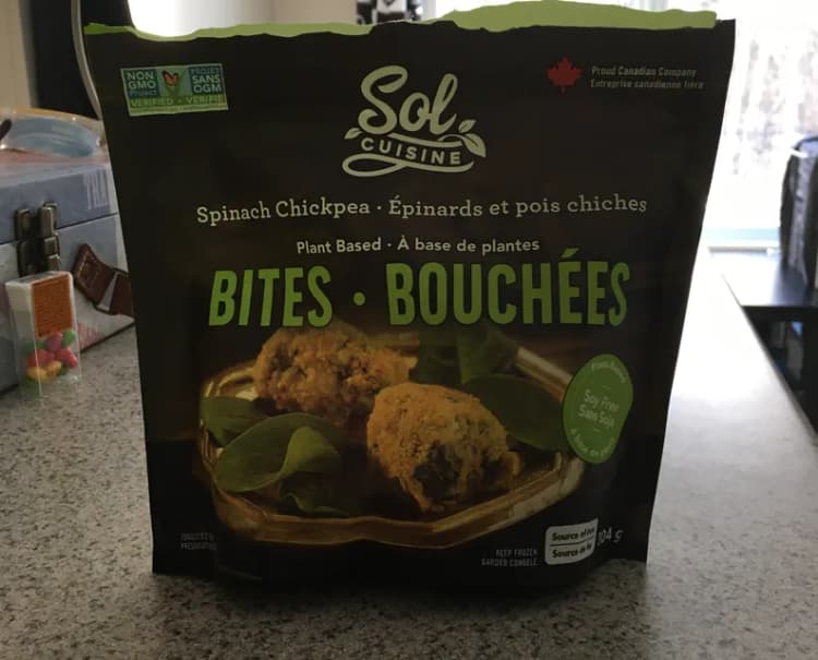 Sol Cuisine Spinach Chickpea Bites