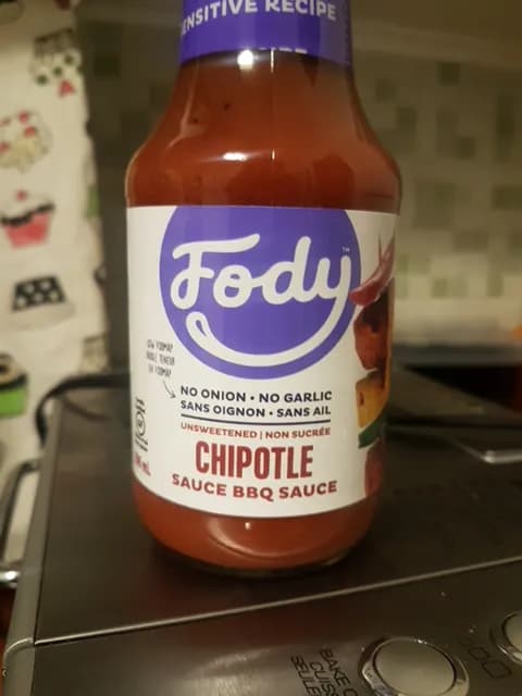 Fody Unsweetened Chipotle Bbq Sauce
