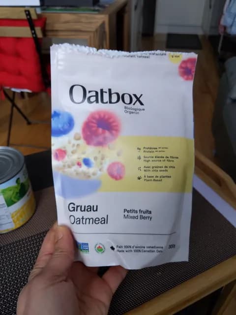 Oatbox Organic Oatmeal Mixed Berry