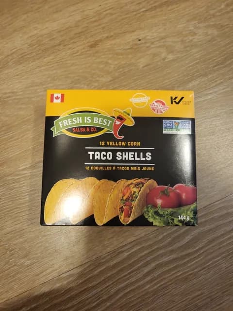 Fresh Is Best Salsa & Co. 12 Yellow Corn Taco Shells